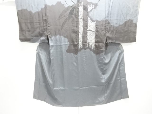 アンティーク　絞り竹笹模様男物長襦袢